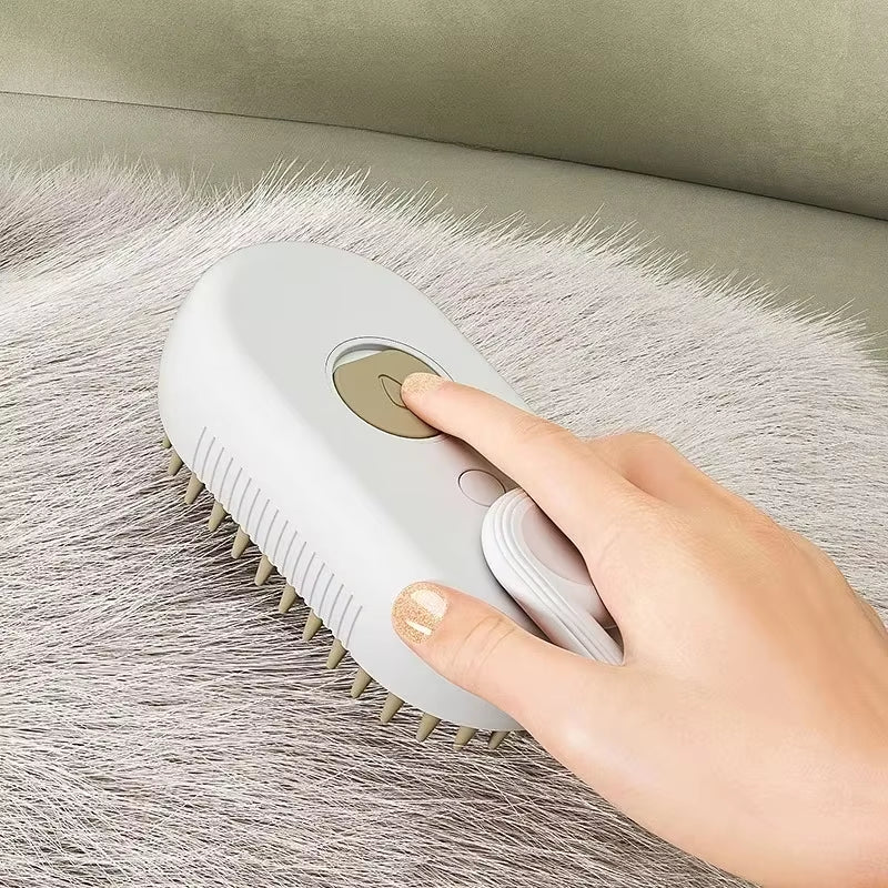 1~2Pcs Steam Pet Brush 3-In-1 Massage Dog Steamy Brush Spray Beauty Tangled and Loose Hair Removal Cats Grooming Comb Dogs