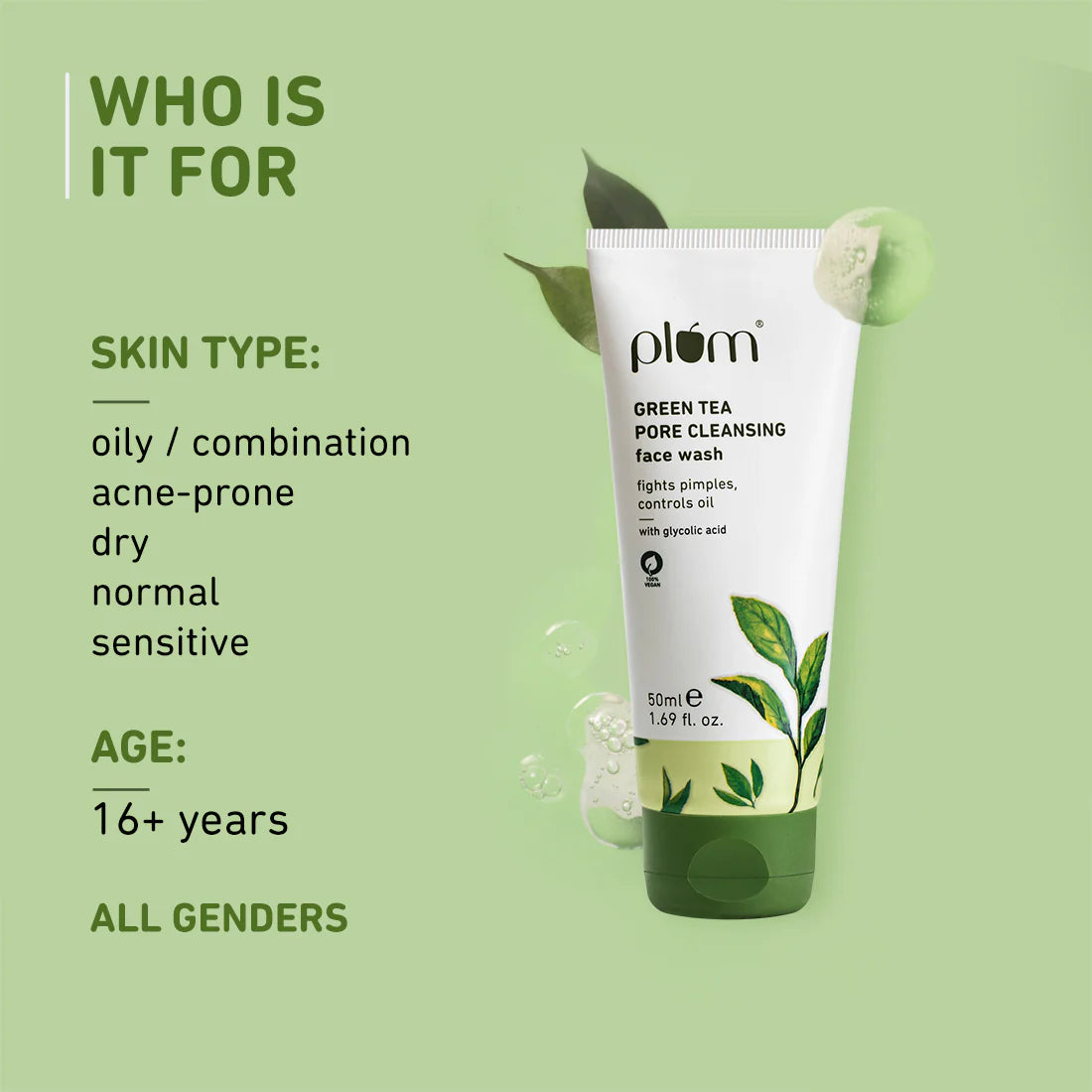 Green Tea Pore Cleansing Face Wash