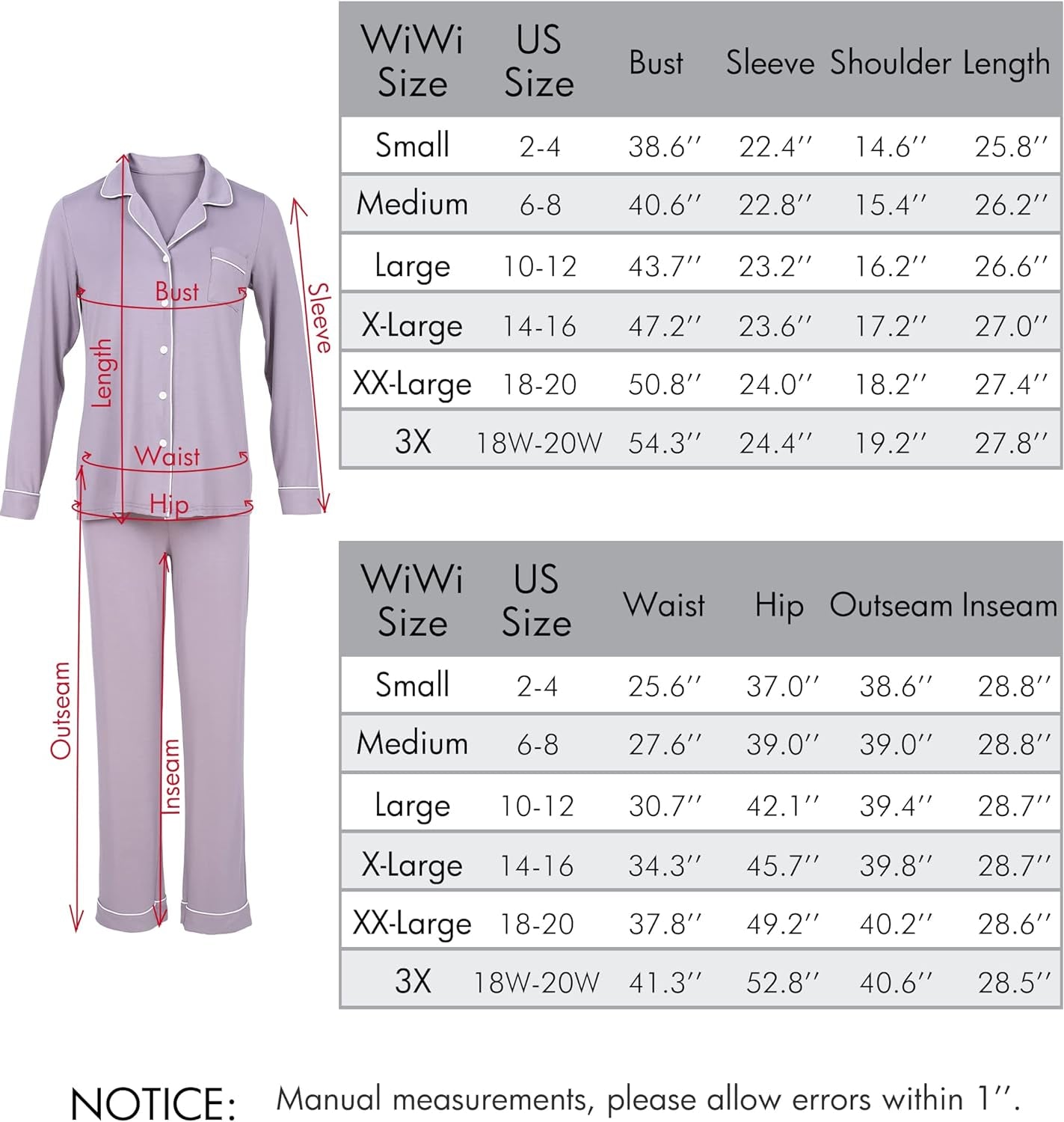 Bamboo Viscose Pajamas Set for Women Soft Button down Sleepwear Pj Lightweight Lounge Sets Loungewear S-XXL